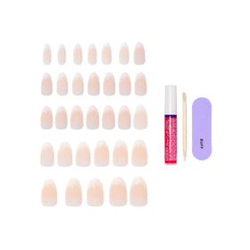 KISS Press On Nails Burble with 2g nail glue and mini file