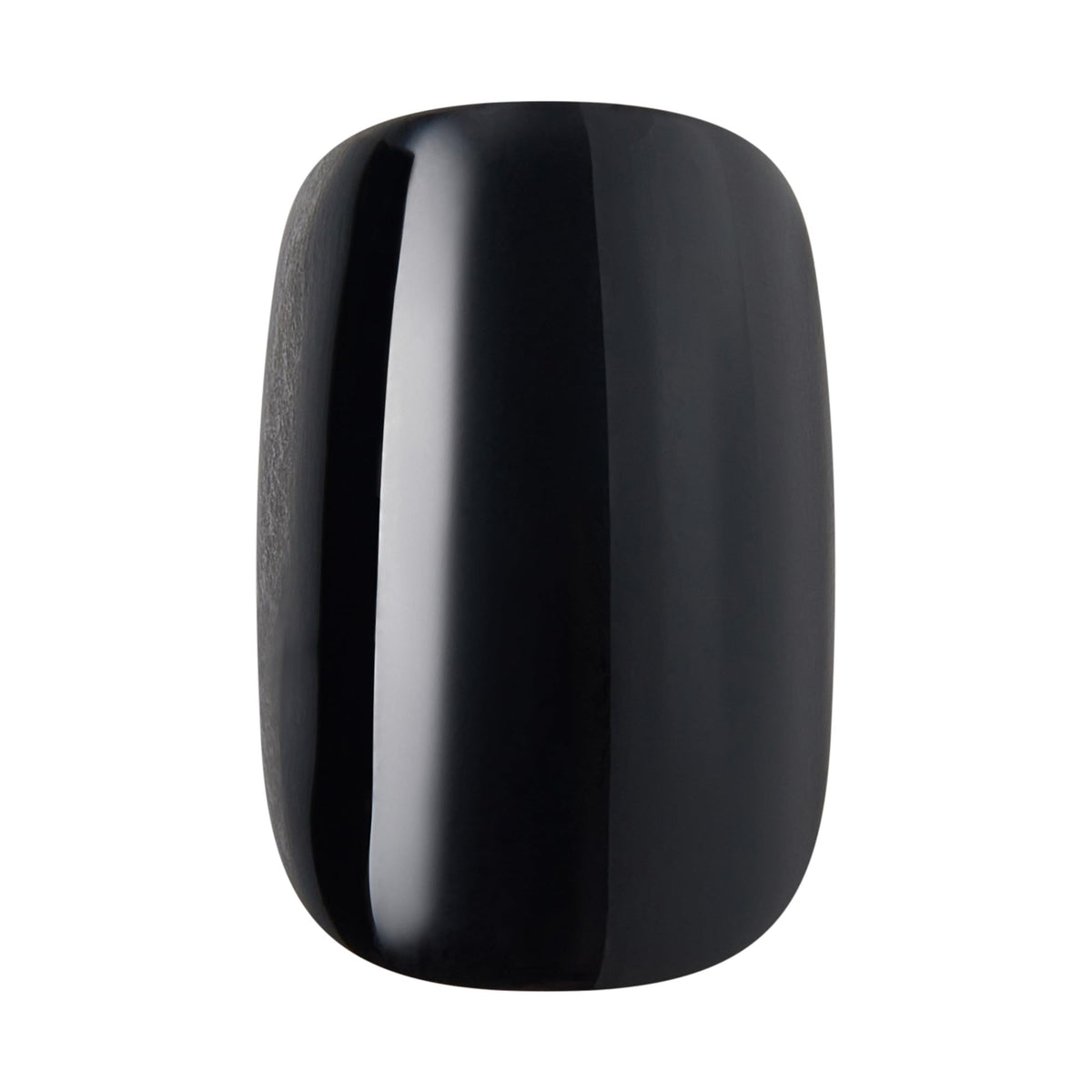 KISS Press On Nails 'Photogenic' black short squoval manicure stick