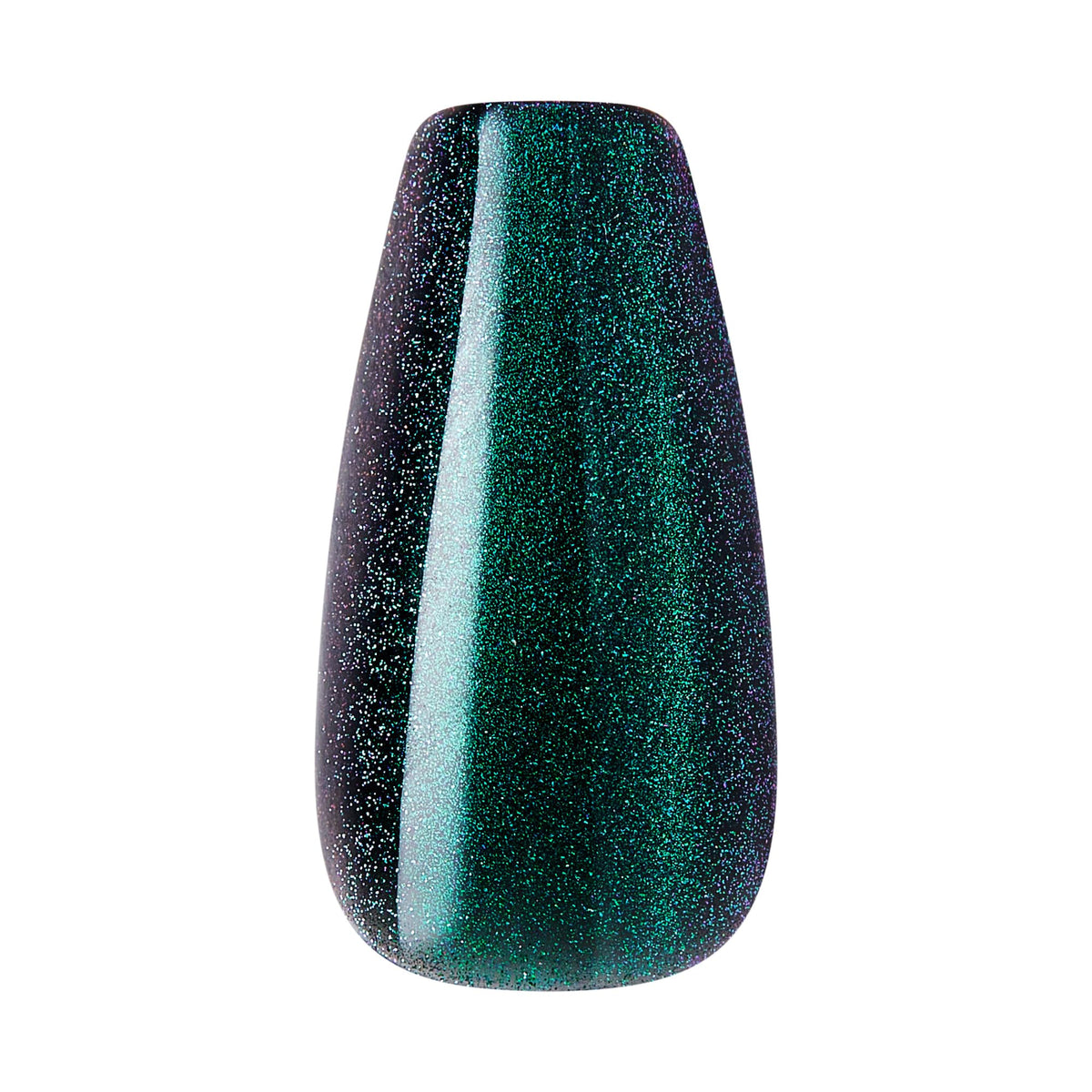KISS Press On Nails 'Shimmering' Green with manicure stick and file