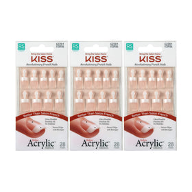 KISS Salon Acrylic French Nails Kit Pet Peeve front view