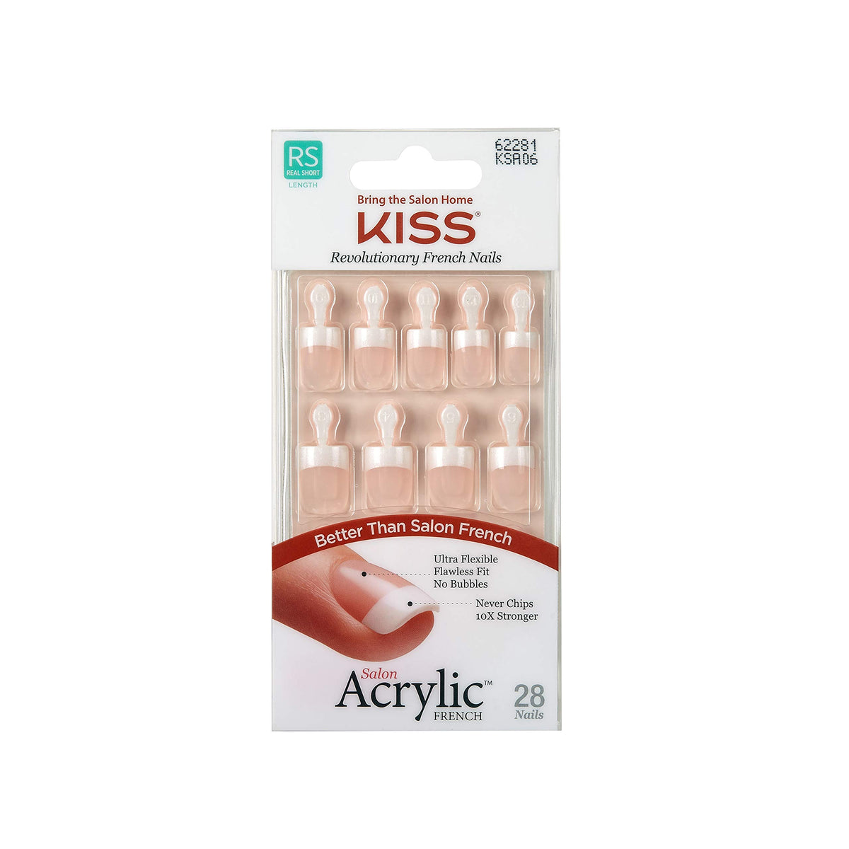 KISS Salon Acrylic French Nails Kit Pet Peeve packaging