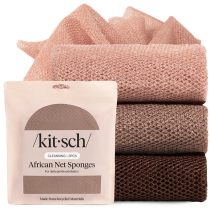 Kitsch African Net Sponge exfoliating body scrubber front view