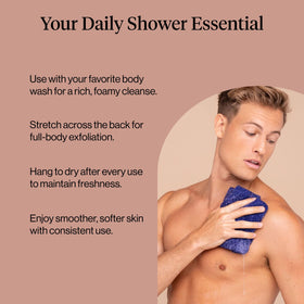 Kitsch African Net Sponge in use during a shower