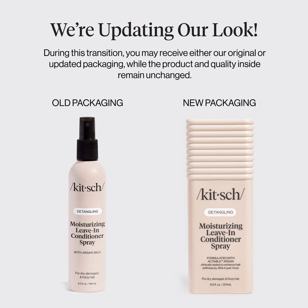 Kitsch Argan Milk Leave In Conditioner Spray 6.3oz side view
