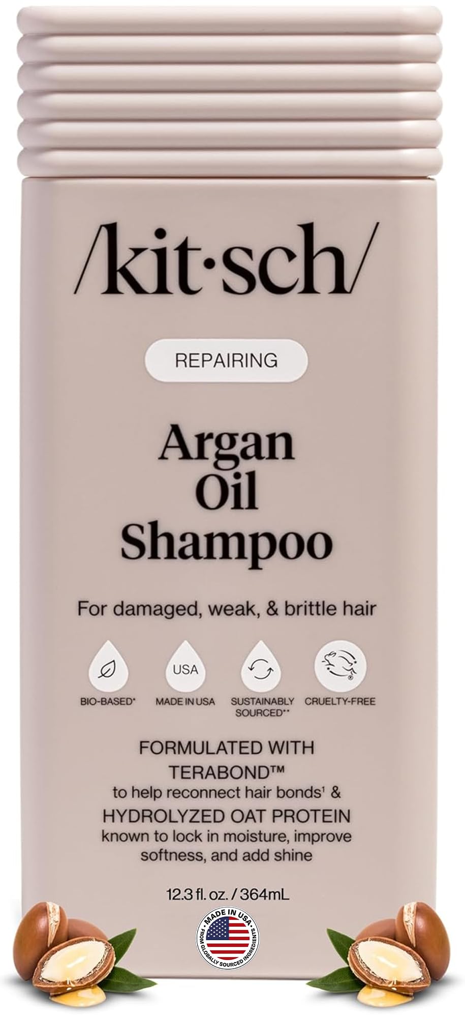 Kitsch Argan Oil Shampoo 12.3 oz front view