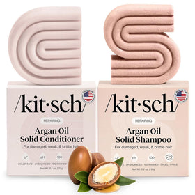 Kitsch Argan Oil Shampoo and Conditioner Set front view