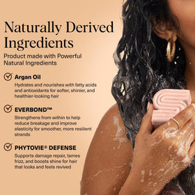 Kitsch Argan Oil Shampoo Bar in a bathroom setting