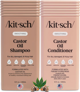 Kitsch Castor Oil Shampoo and Conditioner Set front view