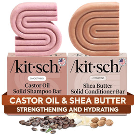 Kitsch Castor Oil Shampoo Bar front view