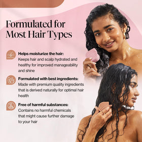 Kitsch Castor Oil Shampoo Bar in use