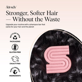 Kitsch Castor Oil Shampoo Bar side view