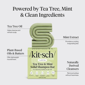 Kitsch Clarifying Tea Tree & Mint Shampoo Bar close-up