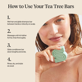 Kitsch Clarifying Tea Tree & Mint Shampoo Bar with tea tree oil