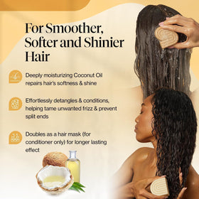 Kitsch Coconut Oil Conditioner bar close-up