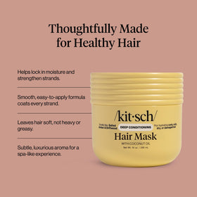 Kitsch Coconut Oil Hair Mask packaging side view