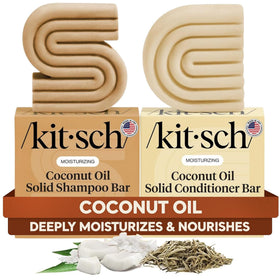Kitsch Coconut Oil Shampoo and Conditioner Set front view