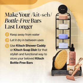 Kitsch Coconut Oil Shampoo and Conditioner Set travel-friendly packaging