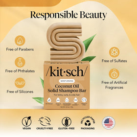 Kitsch Coconut Oil Shampoo Bar in lifestyle setting