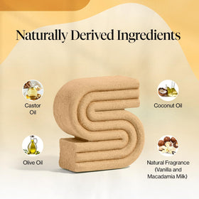 Kitsch Coconut Oil Shampoo Bar with ingredients displayed