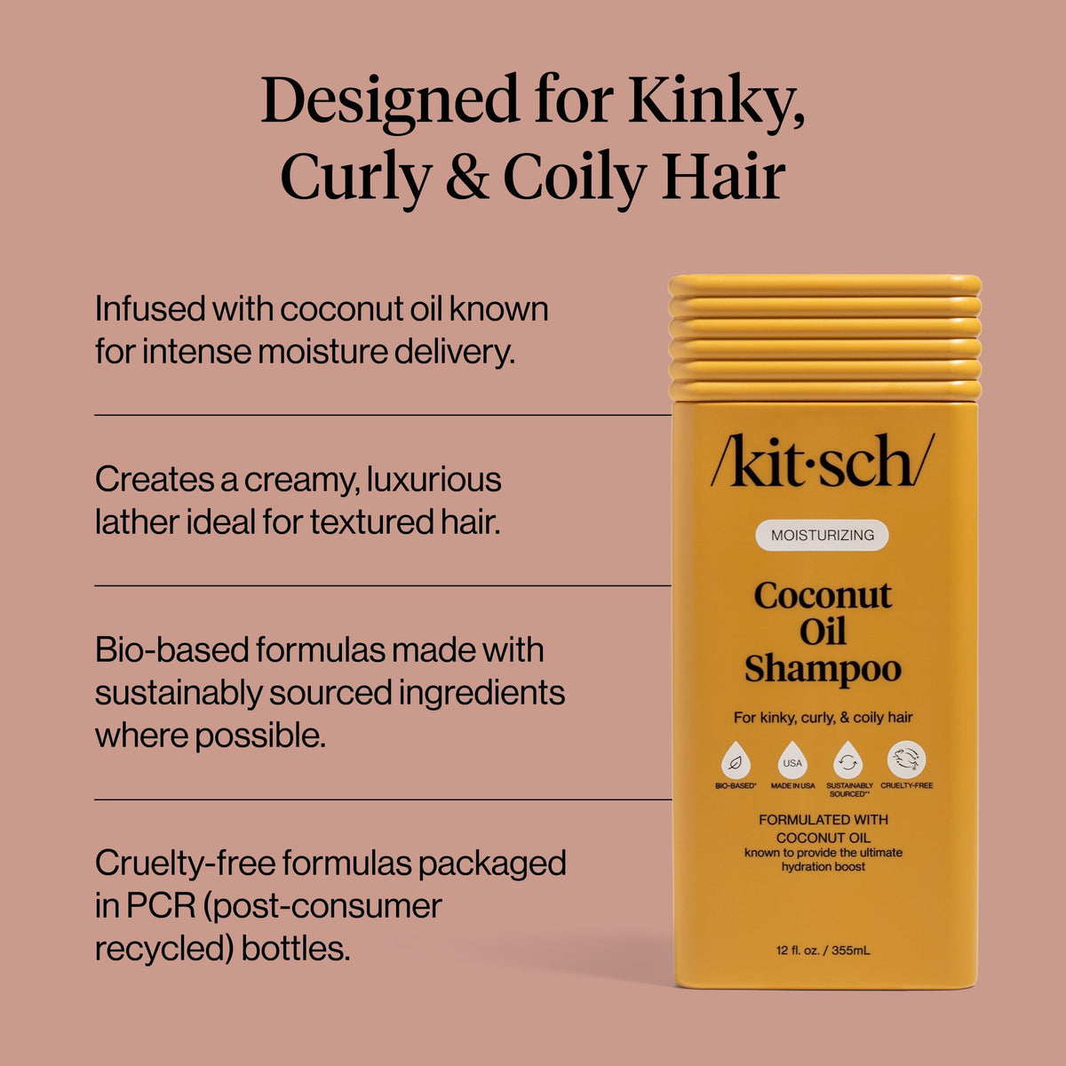 Kitsch Coconut Oil Shampoo texture close-up