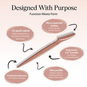 Kitsch Dermaplane Razor being used on skin
