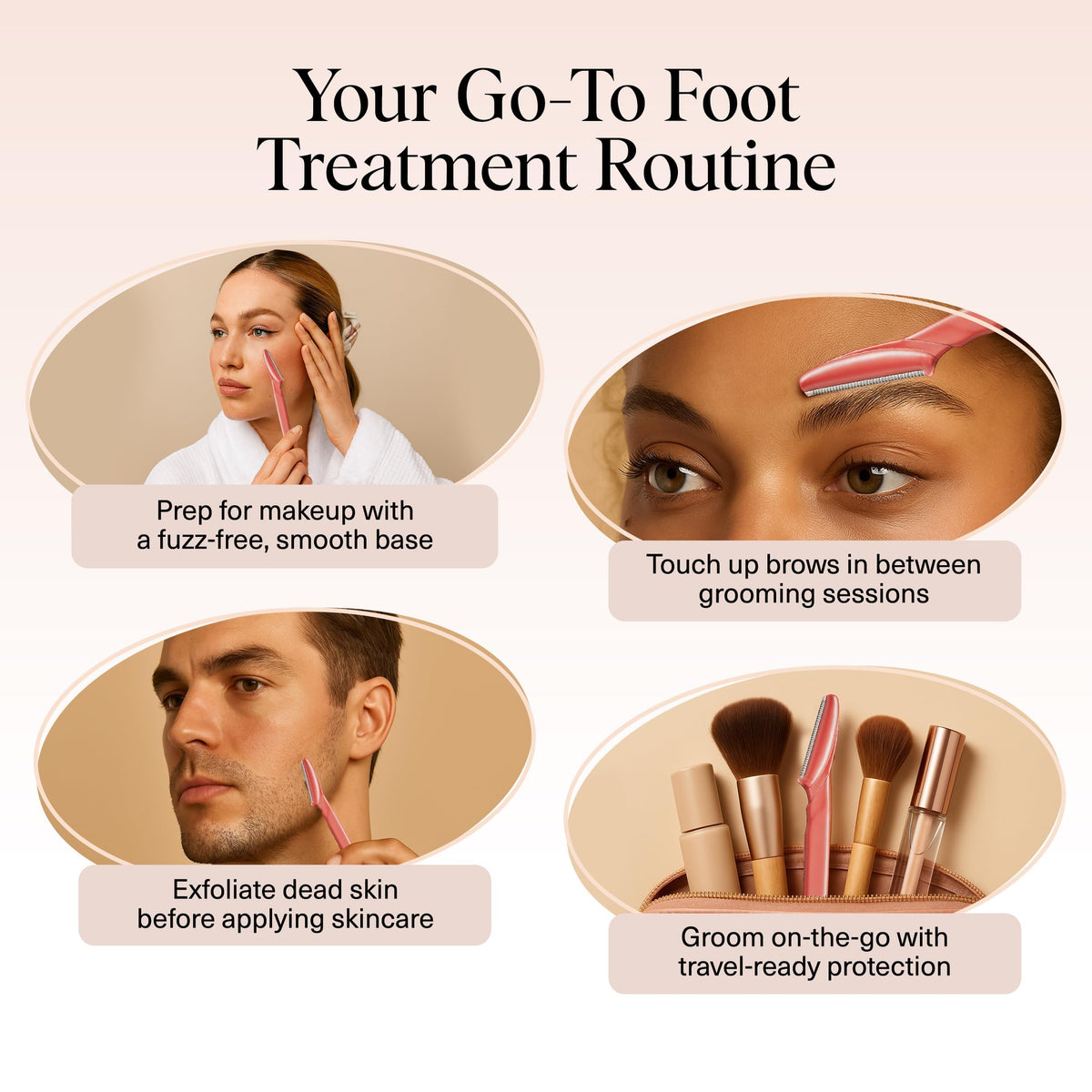 Kitsch Dermaplane Razor for eyebrow trimming