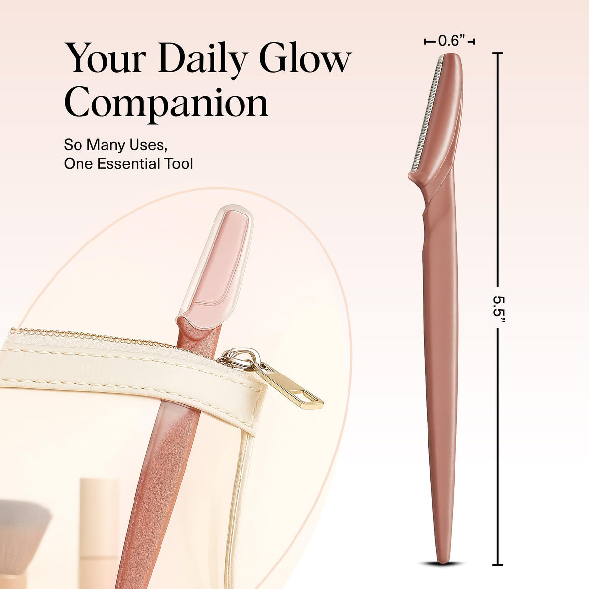 Kitsch Dermaplane Razor for Women, side view