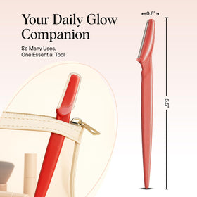 Kitsch Dermaplane Razor in use on skin