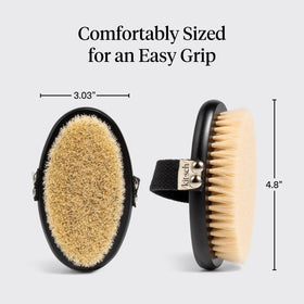 Kitsch Dry Brushing Body Brush close-up of bristle texture