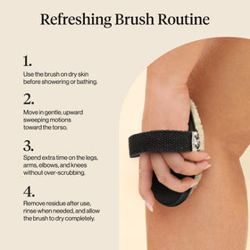Kitsch Dry Brushing Body Brush on a bathroom counter