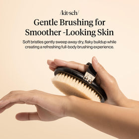 Kitsch Dry Brushing Body Brush side view showcasing bristles