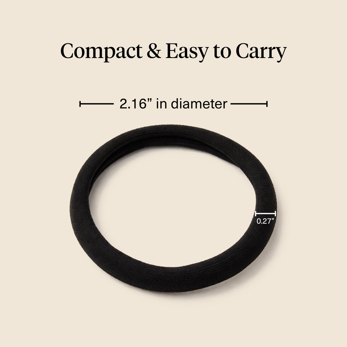 Kitsch Elastic Hair Ties black close-up