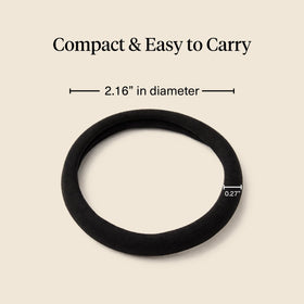 Kitsch Elastic Hair Ties black close-up