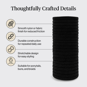 Kitsch Elastic Hair Ties black in a gym bag