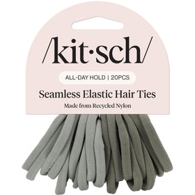 Kitsch Elastic Hair Ties Eucalyptus 20pcs front view