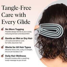 Kitsch Flexi Flow Detangler Brush back view