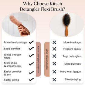 Kitsch Flexi Flow Detangler Brush back view
