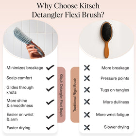 Kitsch Flexi Flow Detangler Brush side view