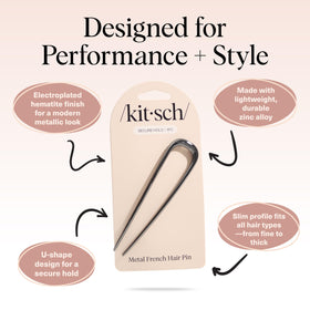 Kitsch French Hair Pin close-up showing detail