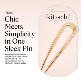 Kitsch French Hair Pin gold with packaging