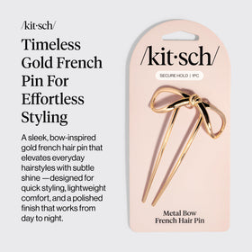 Kitsch French Hair Pin side view showcasing smooth finish