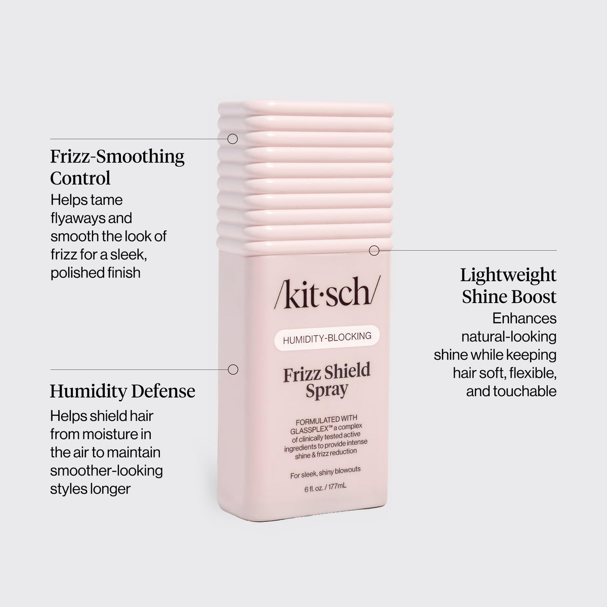 Kitsch Frizz Shield Hair Spray 6.3 oz side view