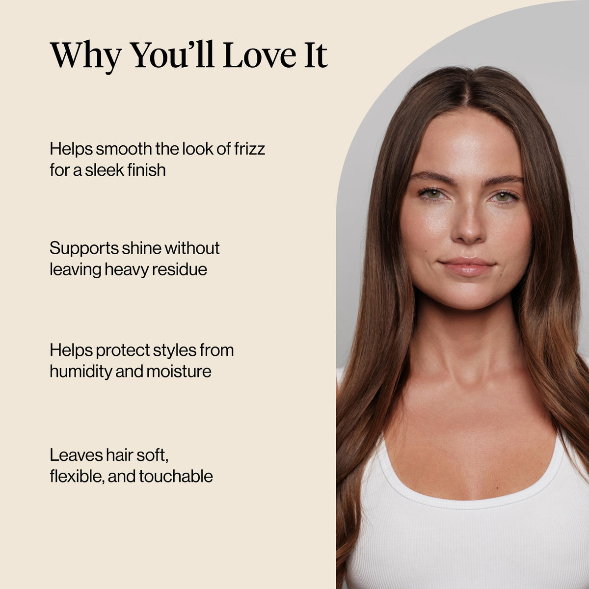 Kitsch Frizz Shield Hair Spray mist application