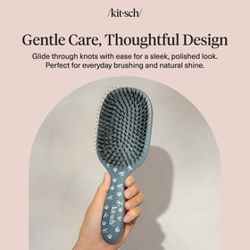 Kitsch hair brush showing eco-friendly materials