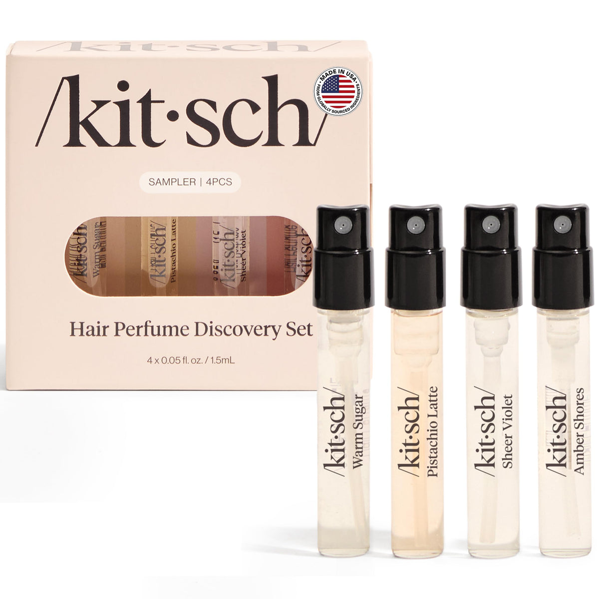 Kitsch Hair Perfume Discovery Set packaging front view