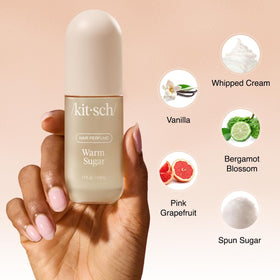 Kitsch Hair Perfume next to gym accessories