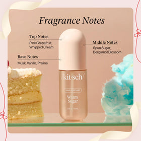 Kitsch Hair Perfume on a travel bag