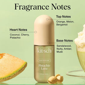 Kitsch Hair Perfume Pistachio Latte on a vanity