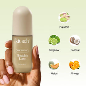 Kitsch Hair Perfume Pistachio Latte with flowers