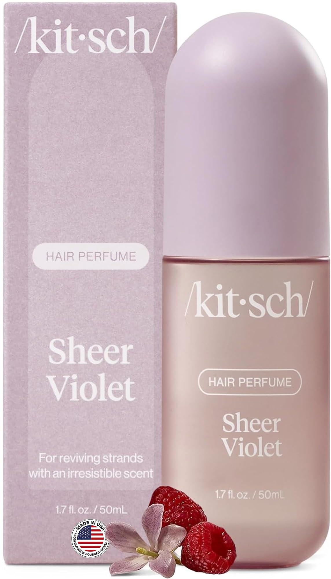Kitsch Hair Perfume Sheer Violet 50mL bottle front view